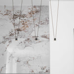 Modular Pendant Chandelier with Matte Lacquered Cables, 1-12 Lights