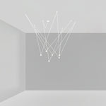 Modular Pendant Chandelier with Matte Lacquered Cables, 1-12 Lights