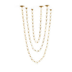 Riviere Glass Chain Chandelier – Modern Linear LED Pendant Light