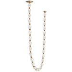 Riviere Glass Chain Chandelier – Modern Linear LED Pendant Light