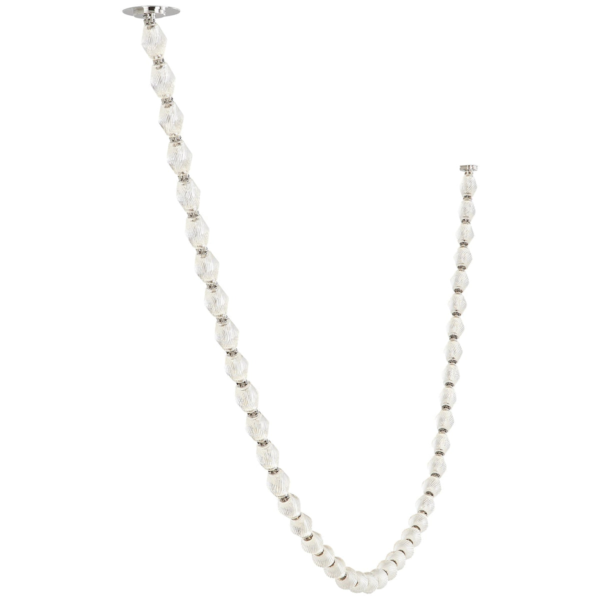 Riviere Glass Chain Chandelier – Modern Linear LED Pendant Light