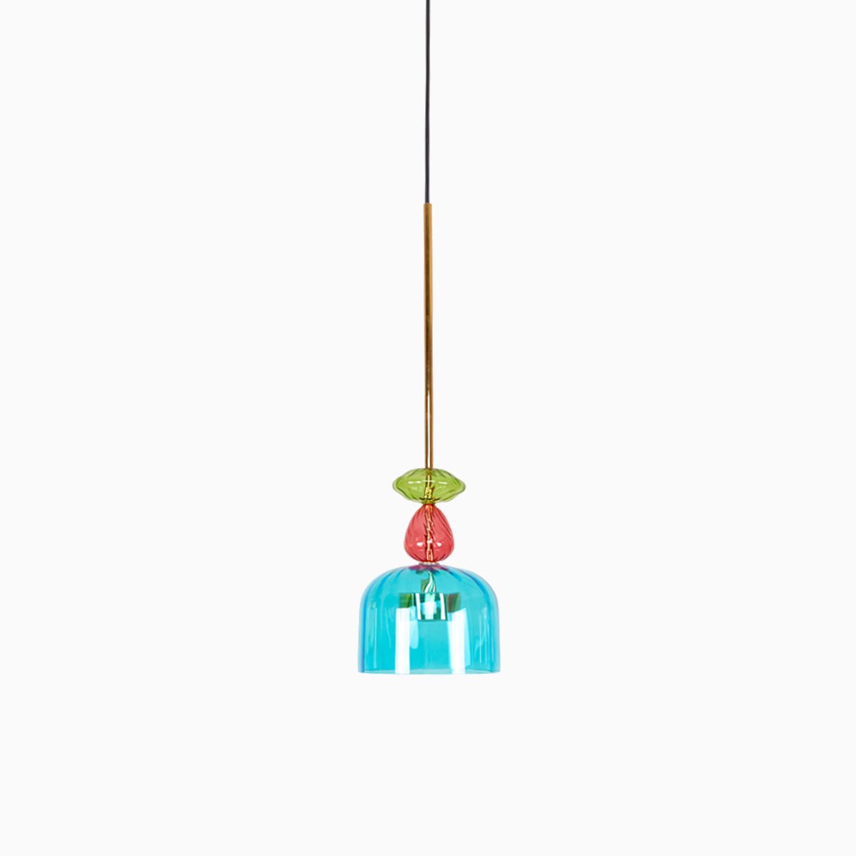Art Glass Pendant Light – Hand-Blown Stained Glass Chandelier for Dining & Living