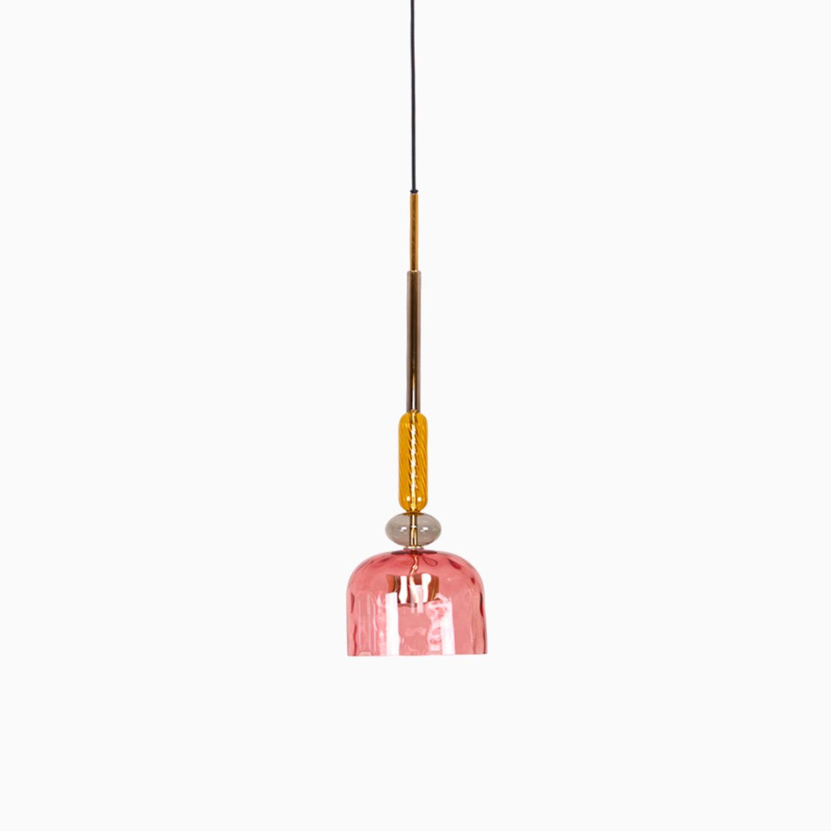 Art Glass Pendant Light – Hand-Blown Stained Glass Chandelier for Dining & Living
