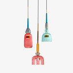 Art Glass Pendant Light – Hand-Blown Stained Glass Chandelier for Dining & Living