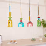 Art Glass Pendant Light – Hand-Blown Stained Glass Chandelier for Dining & Living