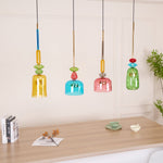 Art Glass Pendant Light – Hand-Blown Stained Glass Chandelier for Dining & Living