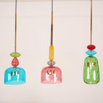 Art Glass Pendant Light – Hand-Blown Stained Glass Chandelier for Dining & Living