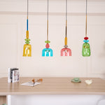 Art Glass Pendant Light – Hand-Blown Stained Glass Chandelier for Dining & Living