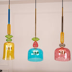 Art Glass Pendant Light – Hand-Blown Stained Glass Chandelier for Dining & Living