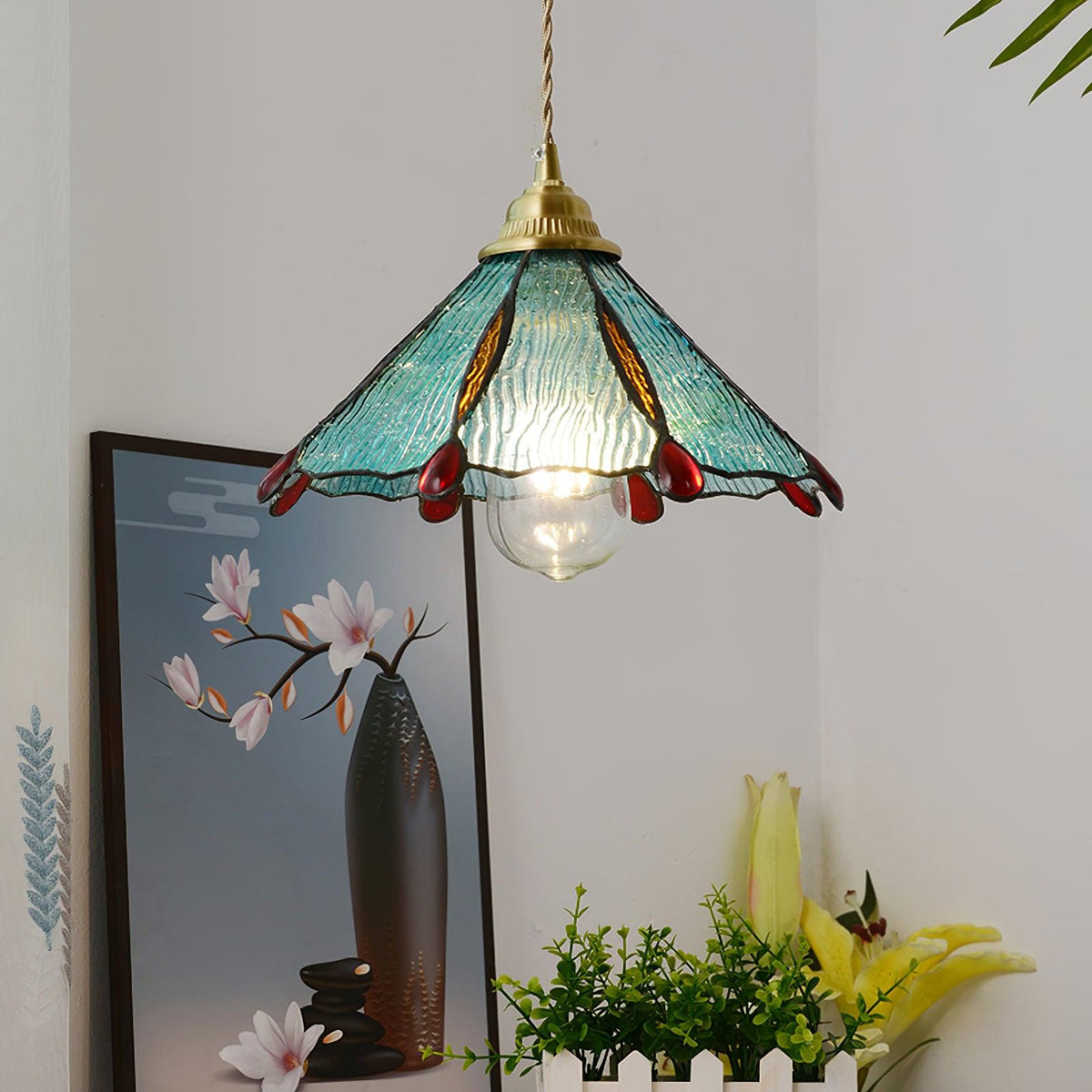 colorful-stained-glass-pendant-light