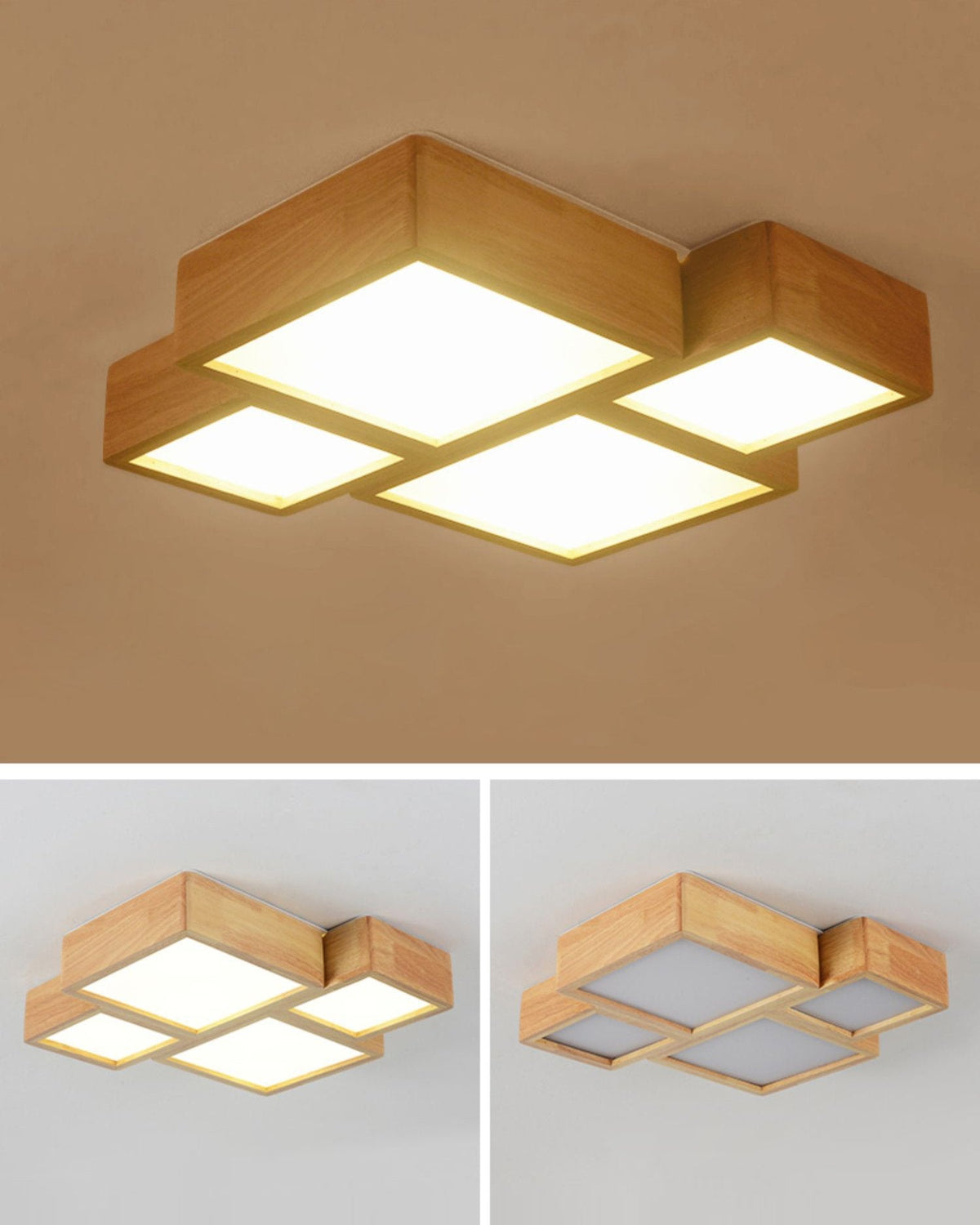 Combination Square Ceiling Lamp
