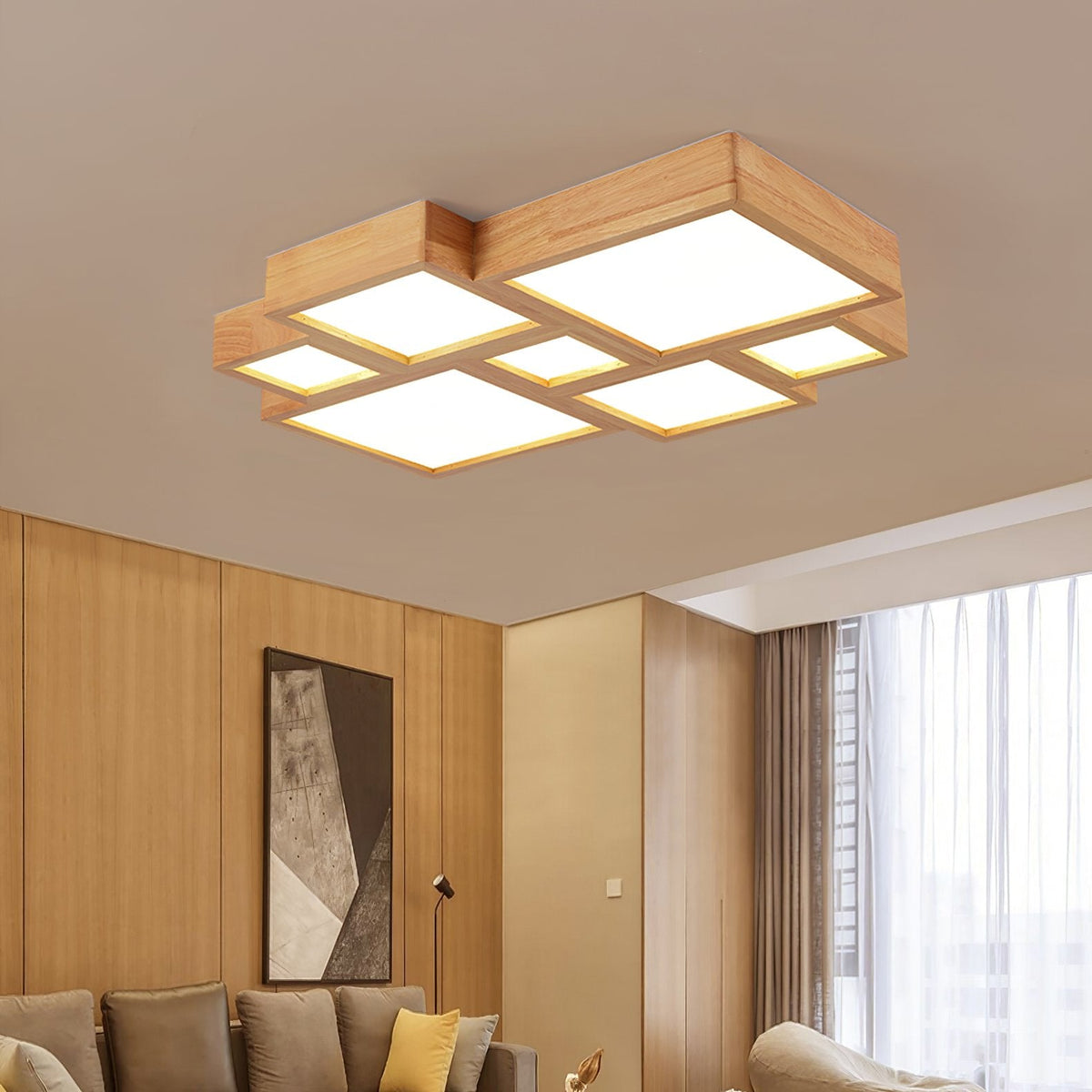 Combination Square Ceiling Lamp