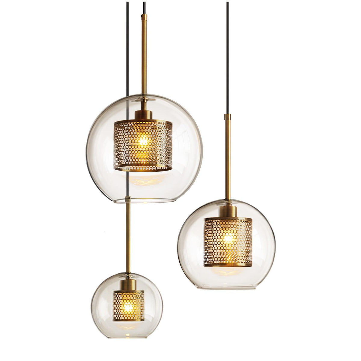 Chiswick Glass Pendant Light – Modern Multi-Light Chandelier