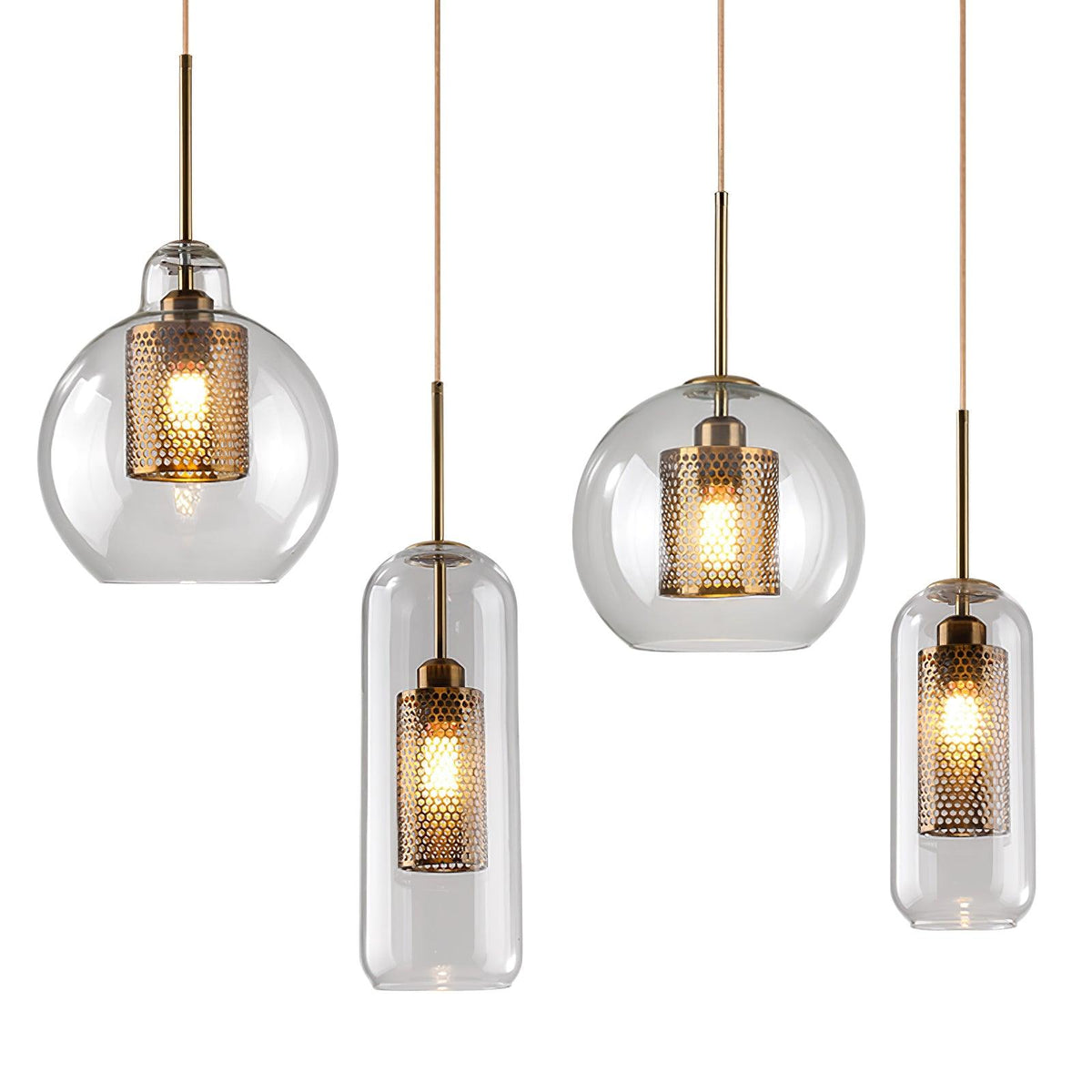 Chiswick Glass Pendant Light – Modern Multi-Light Chandelier