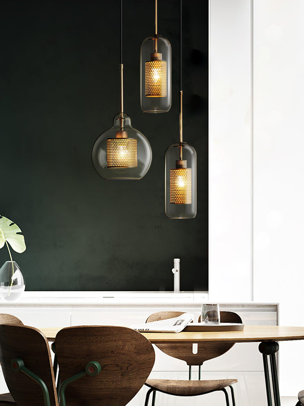 Chiswick Glass Pendant Light – Modern Multi-Light Chandelier