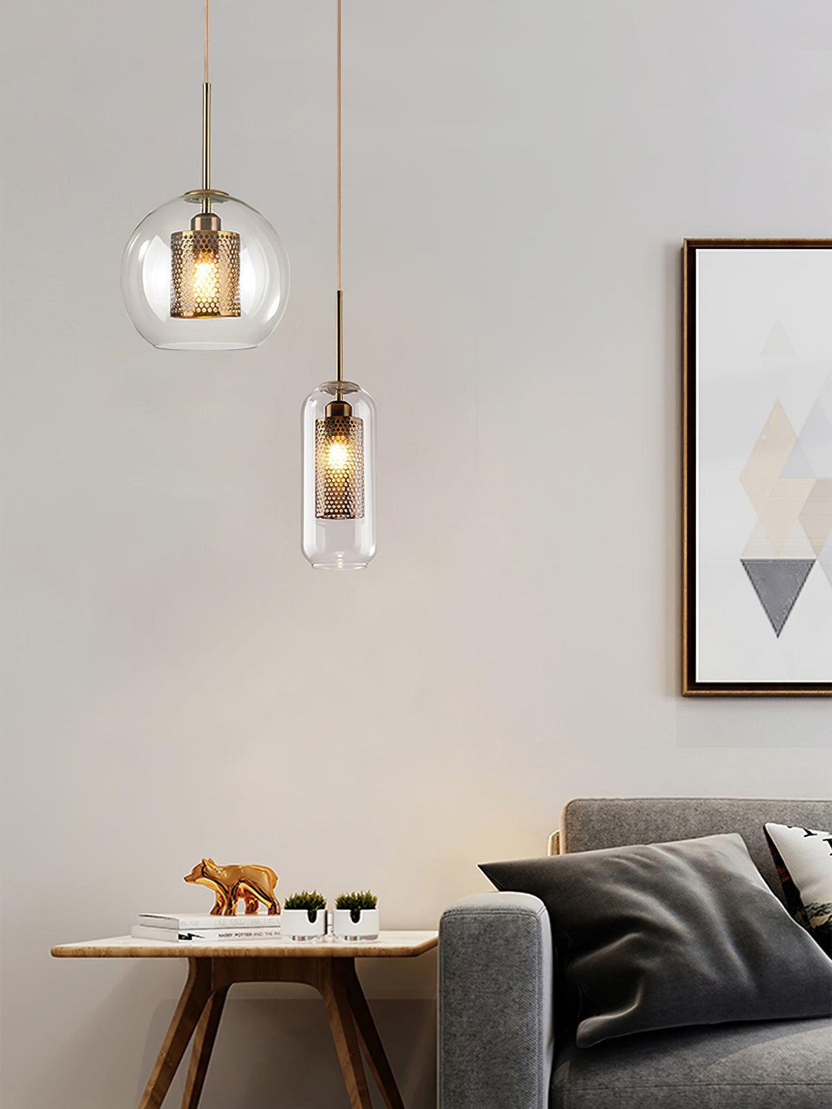 Chiswick Glass Pendant Light – Modern Multi-Light Chandelier