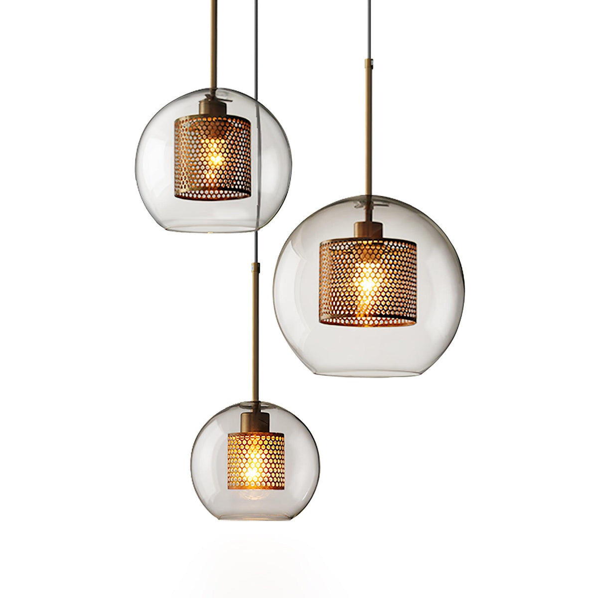 Chiswick Glass Pendant Light – Modern Multi-Light Chandelier