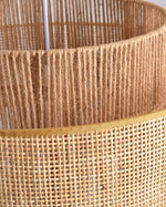 Handwoven Rattan Concentric Pendant Light for Modern Interiors