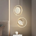 Concentric Ring Crystal Pendant Light