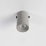 Artisan Concrete Ceiling Light with GU10 Socket, Modern Minimalist Flush Mount for Bedroom and Living Room