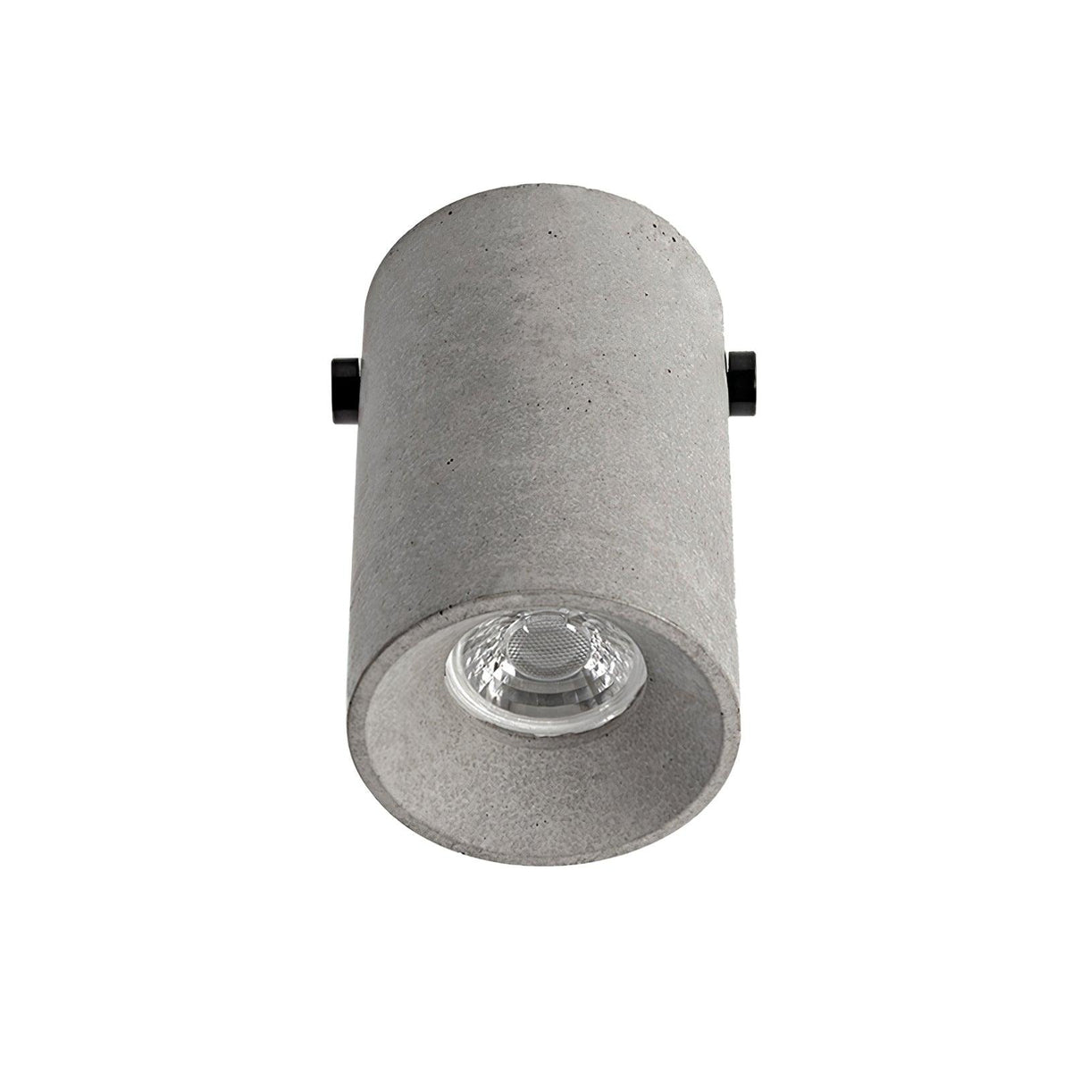 Artisan Concrete Ceiling Light with GU10 Socket, Modern Minimalist Flush Mount for Bedroom and Living Room