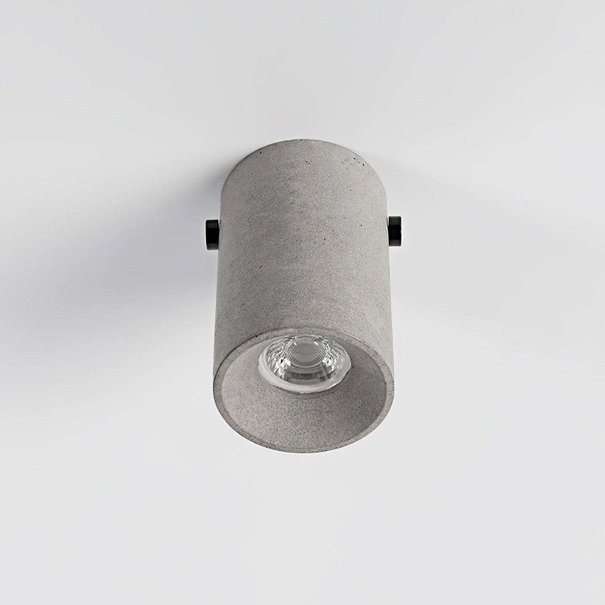 Artisan Concrete Ceiling Light with GU10 Socket, Modern Minimalist Flush Mount for Bedroom and Living Room