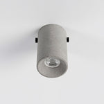 Artisan Concrete Ceiling Light with GU10 Socket, Modern Minimalist Flush Mount for Bedroom and Living Room