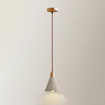 Concrete Pleated Pendant Lamp