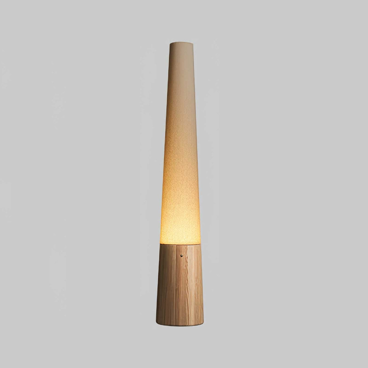 Cone Wooden Floor Lamp – Modern LED Floor Light for Living Room & Bedroom