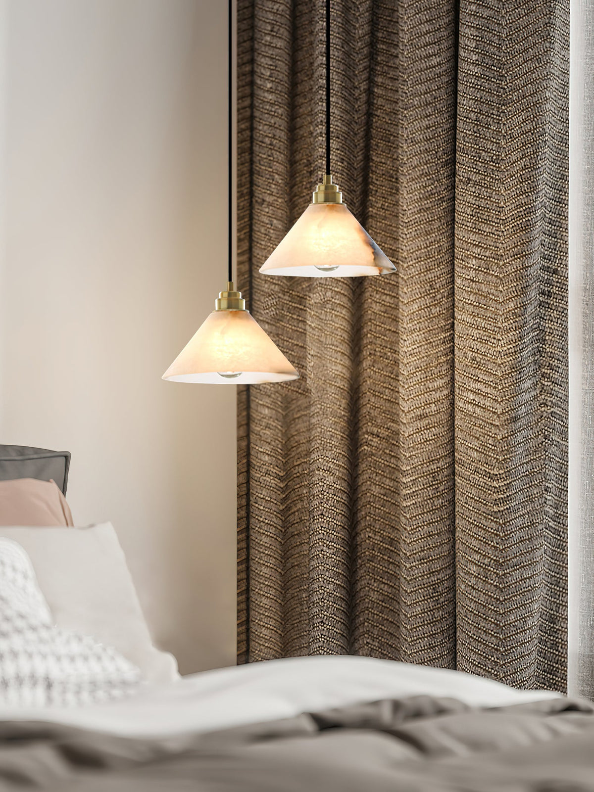 conical-brass-pendant-lamp