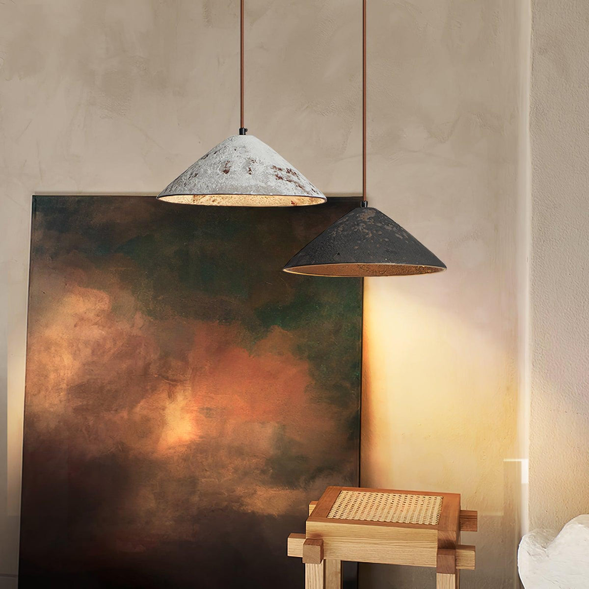 Ceramic Whisper Pendant Light – Artisan Minimalist Hanging Lamp for Modern Interiors