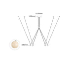 Constellation Multi-Pendant LED Chandelier with Terracotta Diffusers