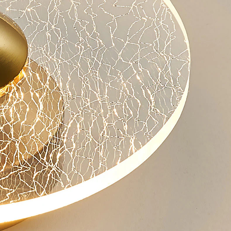 Modern Geometric Grain Ceiling Light