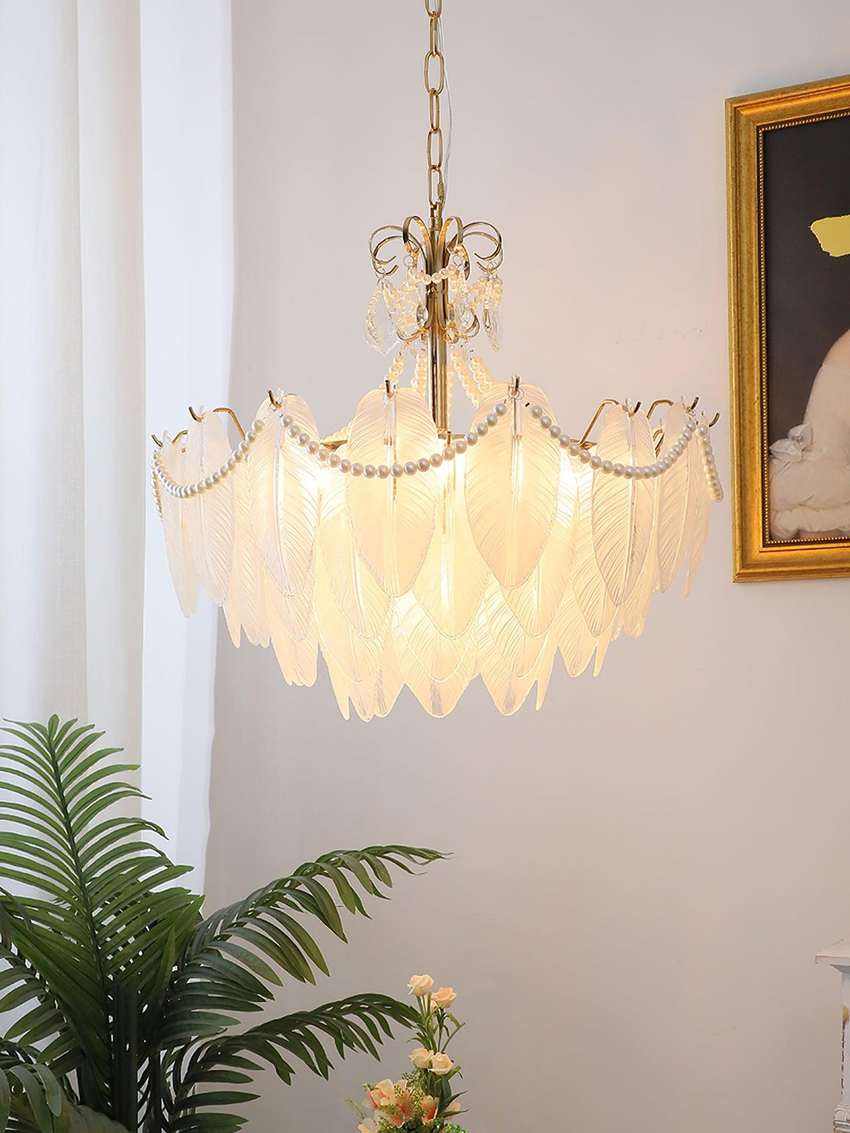 contemporary-leaves-glass-chandelier