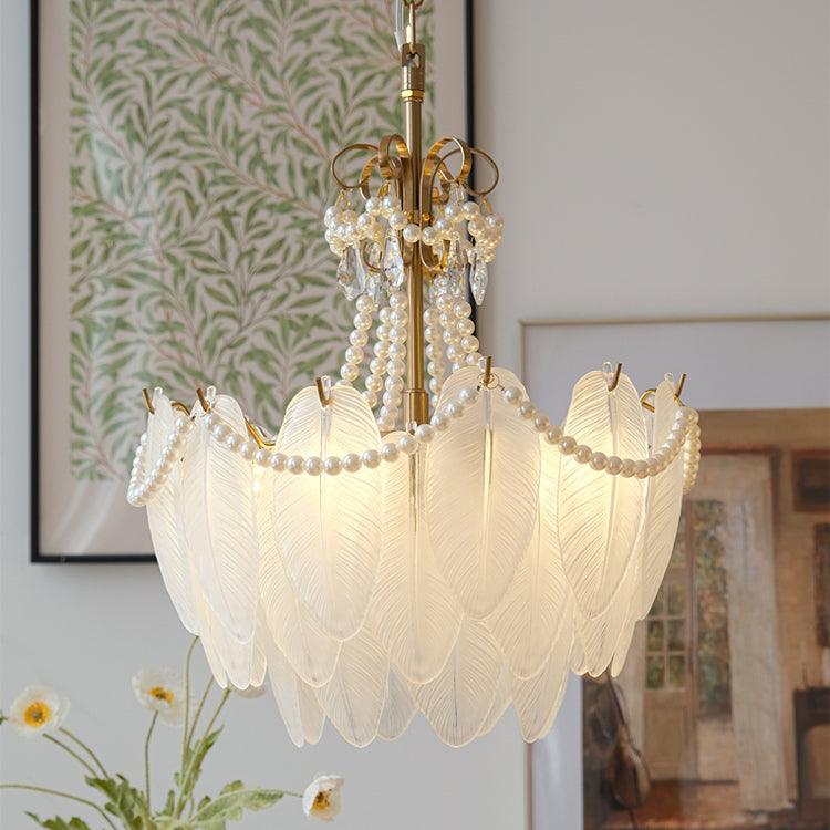 contemporary-leaves-glass-chandelier
