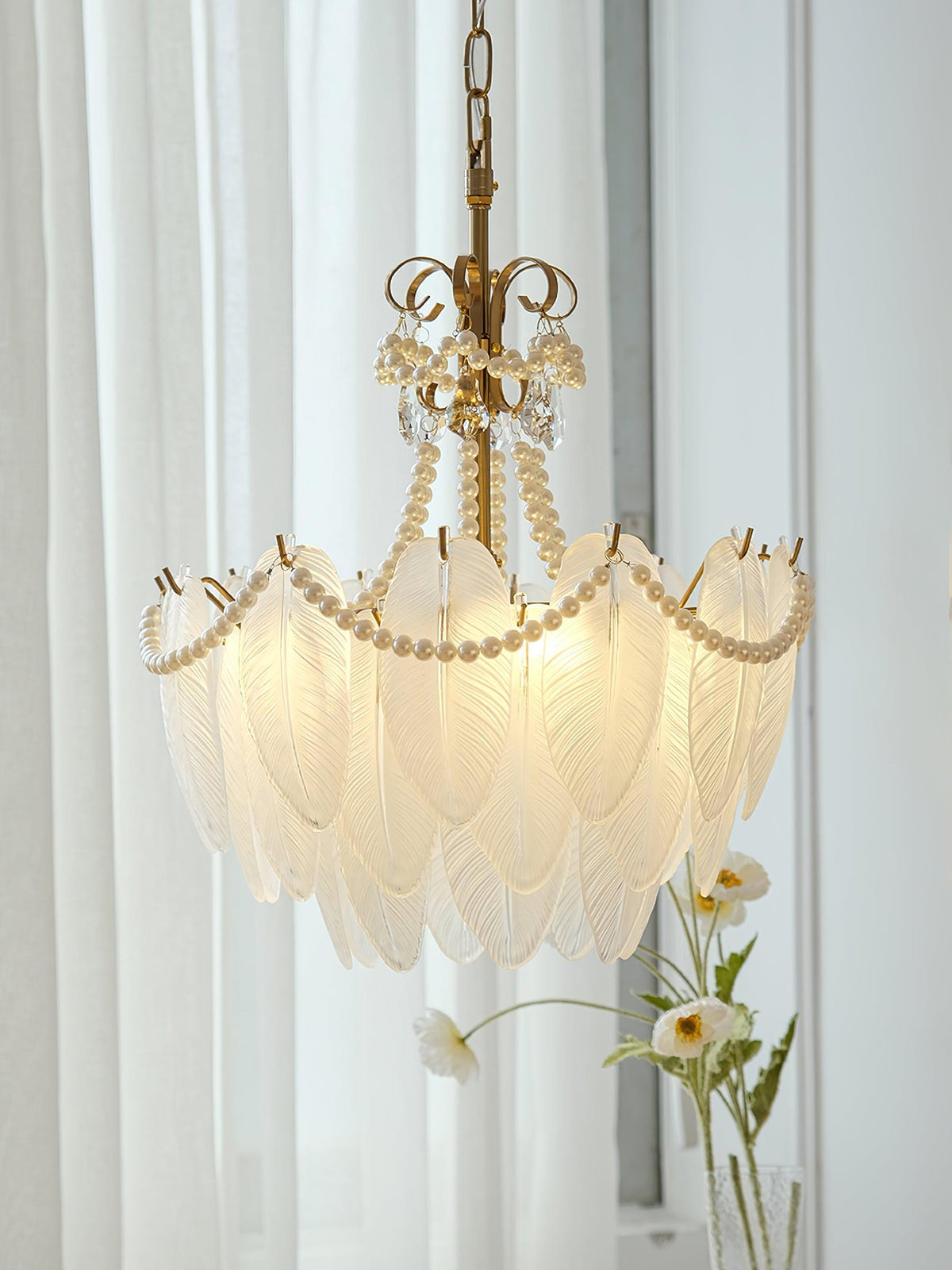 contemporary-leaves-glass-chandelier