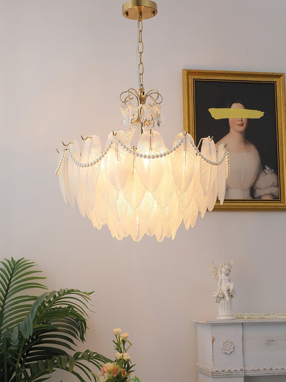 contemporary-leaves-glass-chandelier