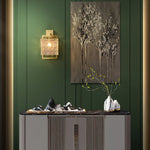 Corrugated Brass Wall Light