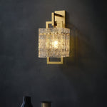 Corrugated Brass Wall Light