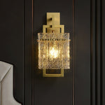 Corrugated Brass Wall Light