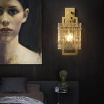 Corrugated Brass Wall Light