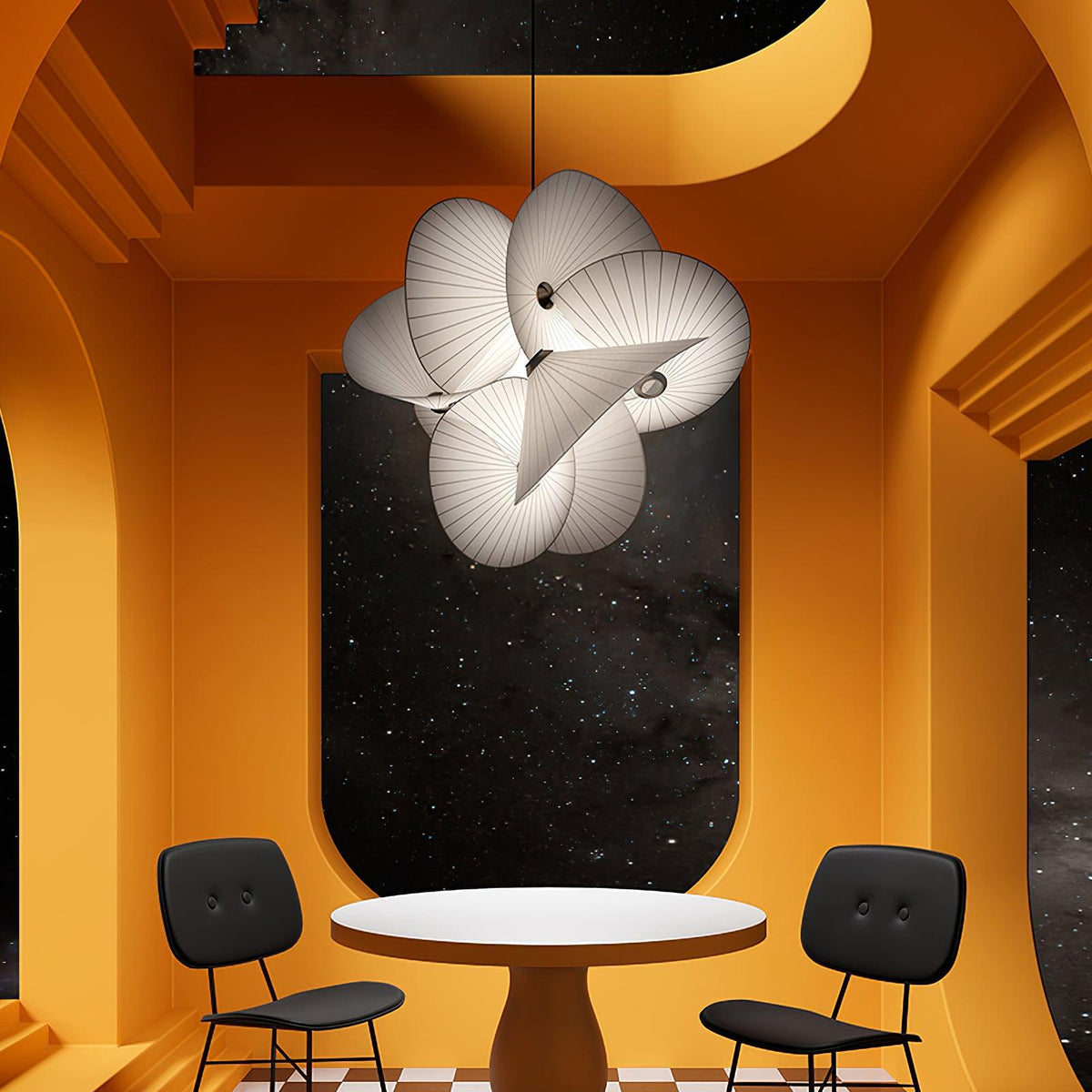 Cory Scalloped Pendant Light