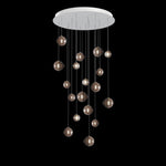 Cosmic Sphere Cascade Chandelier – Modern Glass Pendant Light for Dining Room and Living Room