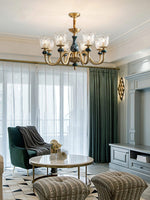 Court Ceramic Copper Chandelier