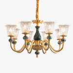 Court Ceramic Copper Chandelier