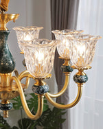 Court Ceramic Copper Chandelier