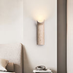 Cove Rise Travertine Wall Sconce – Modern Organic Wall Light