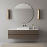 Cradled Alabaster Wall Sconce in Aged Gold | Modern LED Wall Light