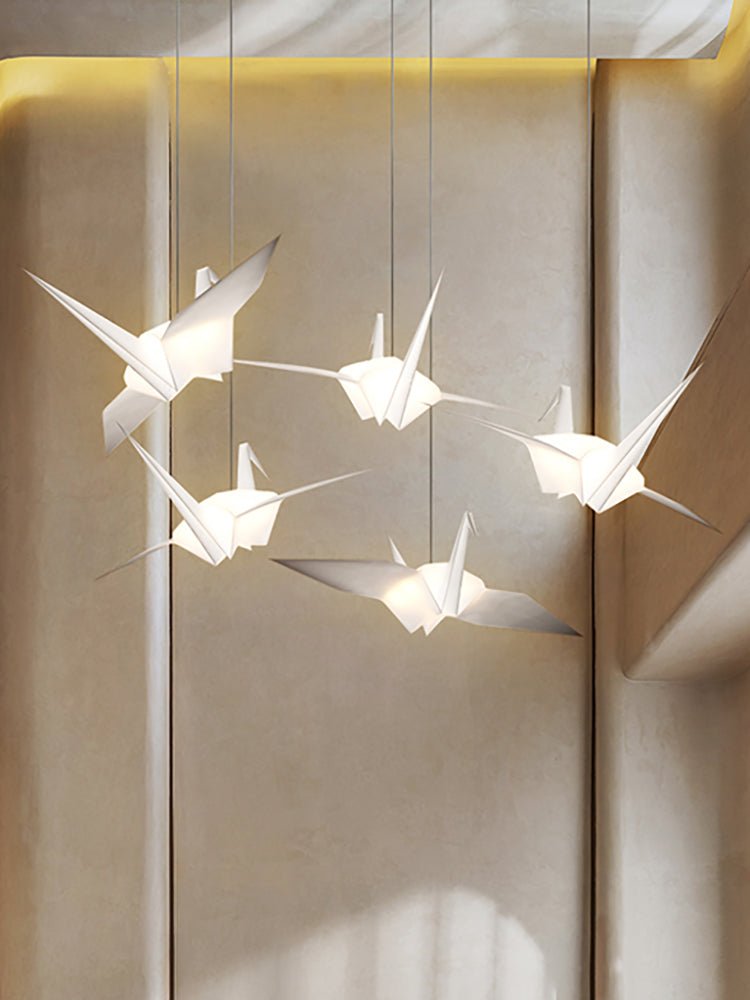 Crane Flock Modern LED Pendant Light for Dining Room and Living Space