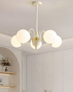 Cream Ball Chandelier